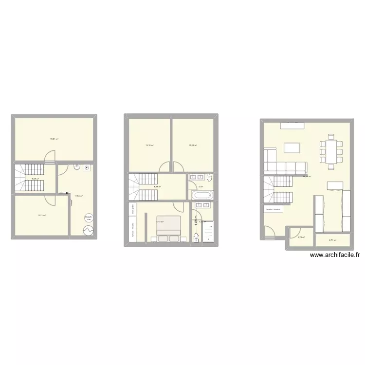 maison2. Plan de 13 Pièces et 170 m² maison2. Plan de 13 Pièces et 170 m²