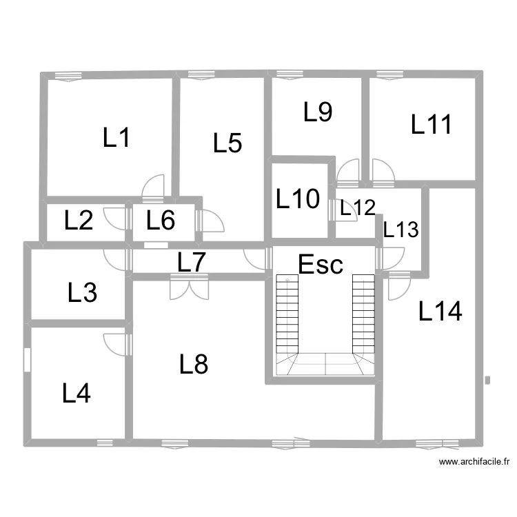 R+1 Arques. Plan de 9  et 173 m²