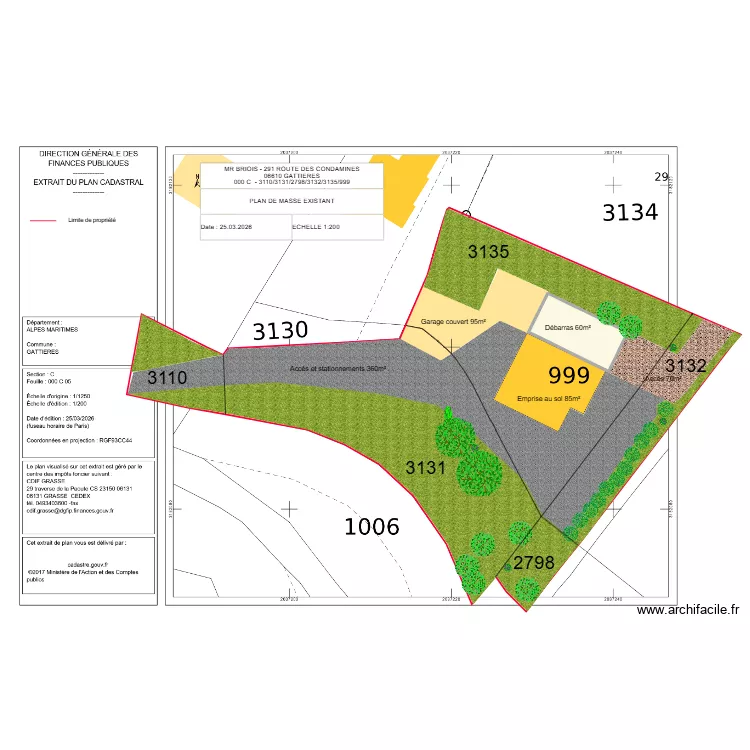 birois piscine 8x4 AVEC INSERTION PISCINE. Plan de 1  et 57 m²