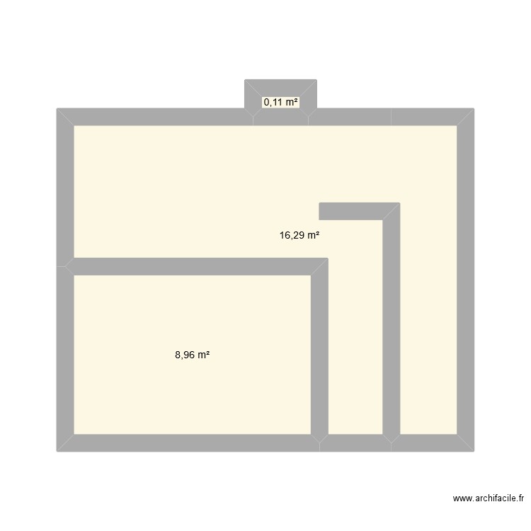 La fabrik. Plan de 3 pièces et 25 m2