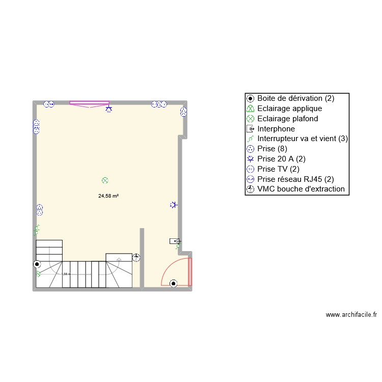 104 2. Plan de 1 pièce et 25 m2