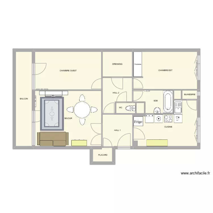 horizon3. Plan de 14  et 82 m²