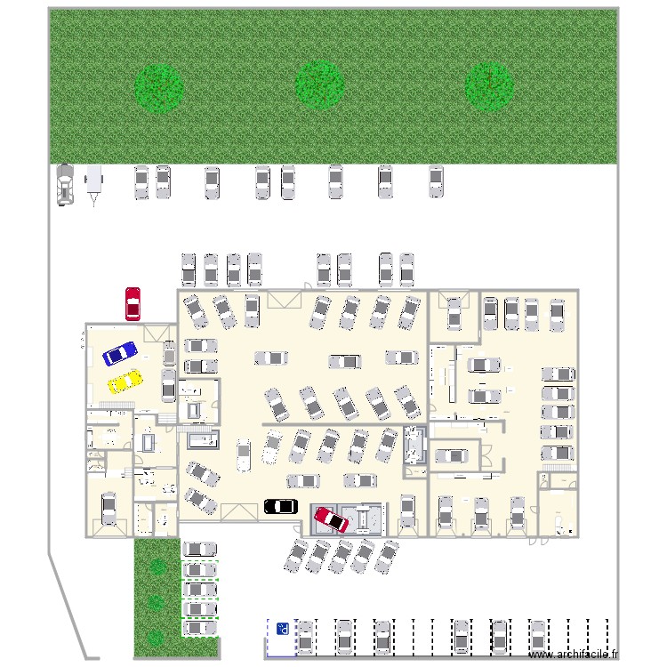 events auto romain2131camille2026. Plan de 21 pièces et 1713 m2
