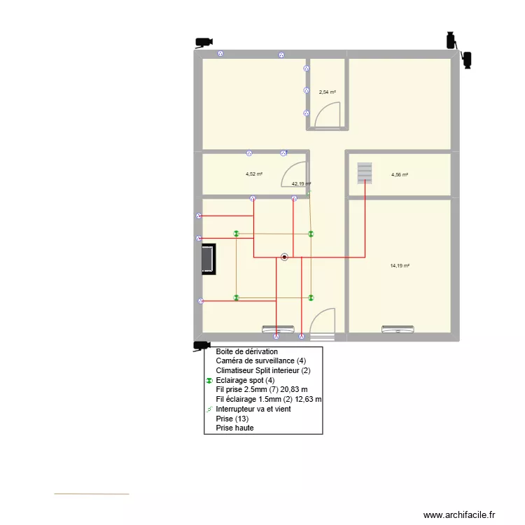 Maison belleville. Plan de 5 et 68 m² Maison belleville. Plan de 5 et 68 m²