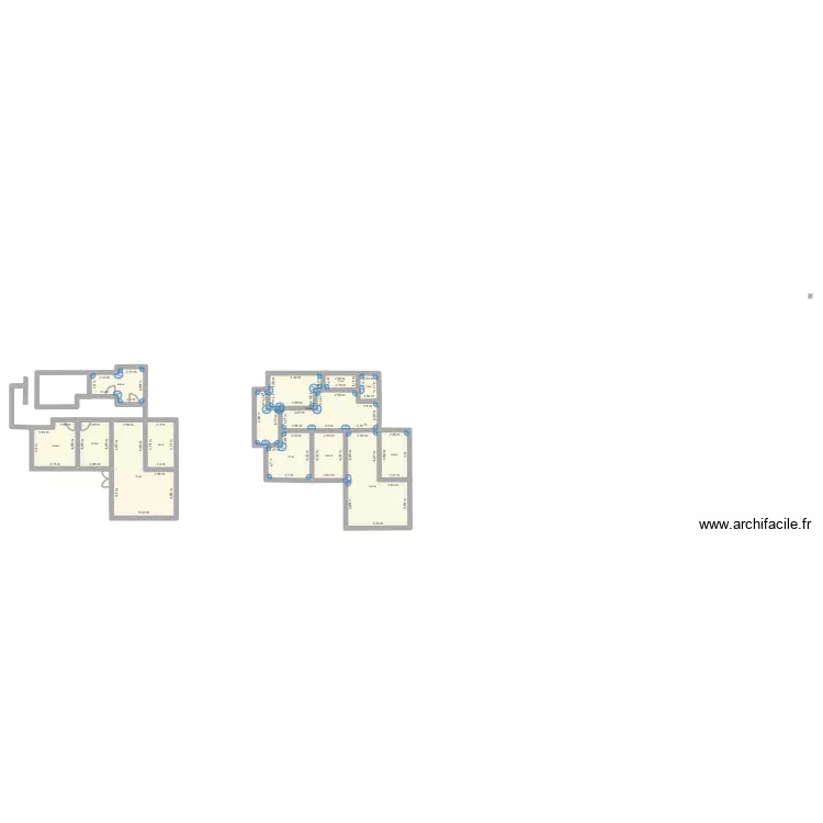 maison mokolo. Plan de 12 pièces et 187 m²