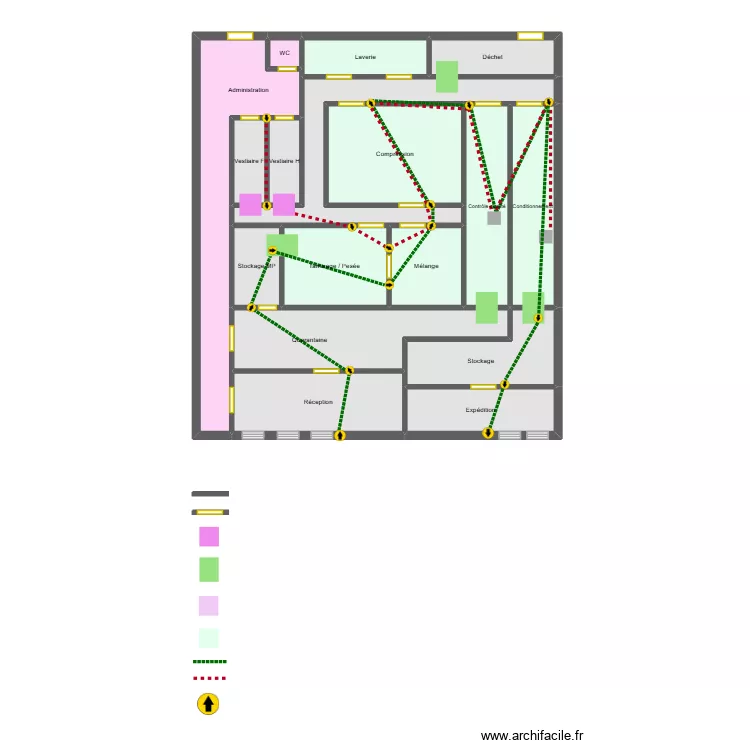 Site de production. Plan de 17 et 101 m² Site de production. Plan de 17 et 101 m²