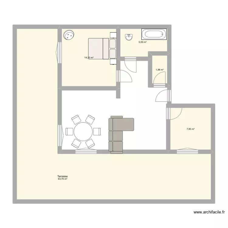 Logement drancy. Plan de 5 Pièces et 94 m² Logement drancy. Plan de 5 Pièces et 94 m²