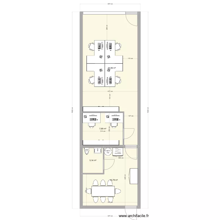 Extension d&eacute;pot. Plan de 