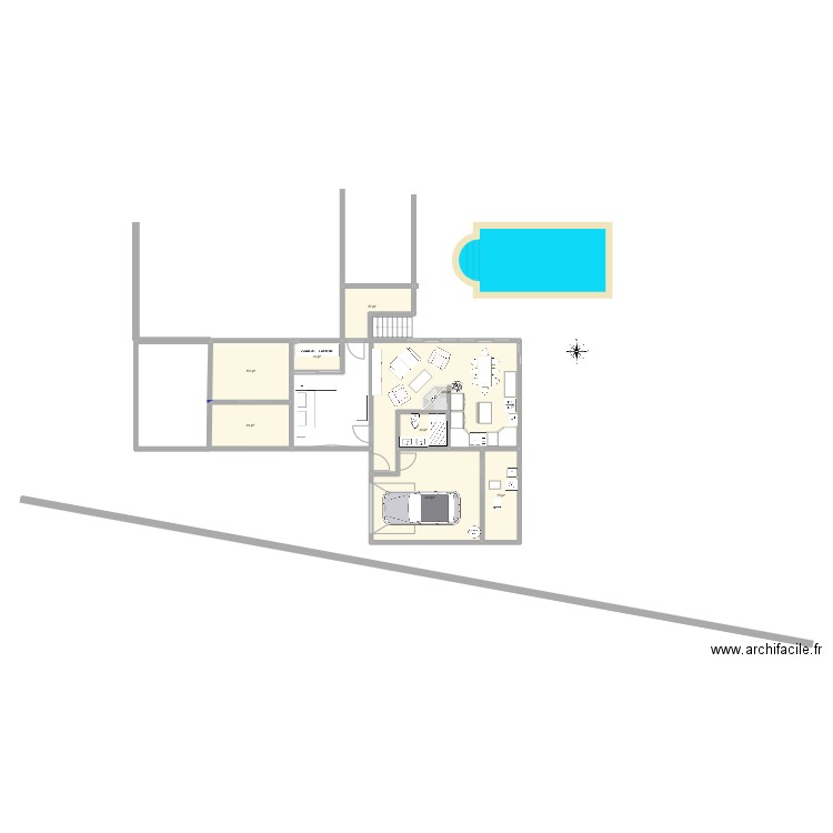CONSTRUIRE. Plan de 8 pièces et 89 m2