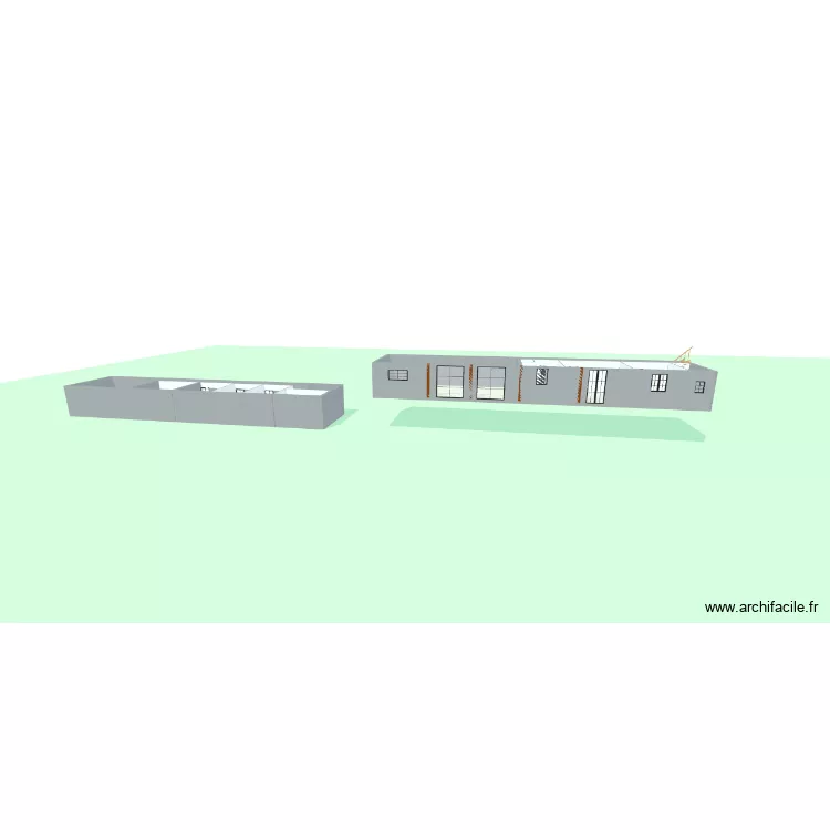 MAISON CHAUSSY 4. Plan de 13  et 203 m²