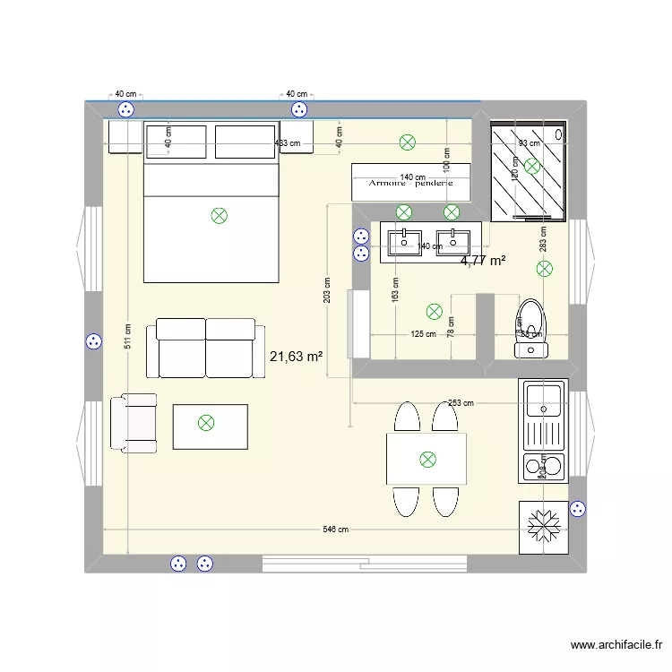 bungalow mada. Plan de 