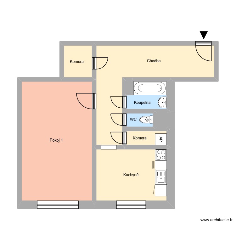 Bieblova 626, byt 2. Plan de 0 pièce et 0 m2