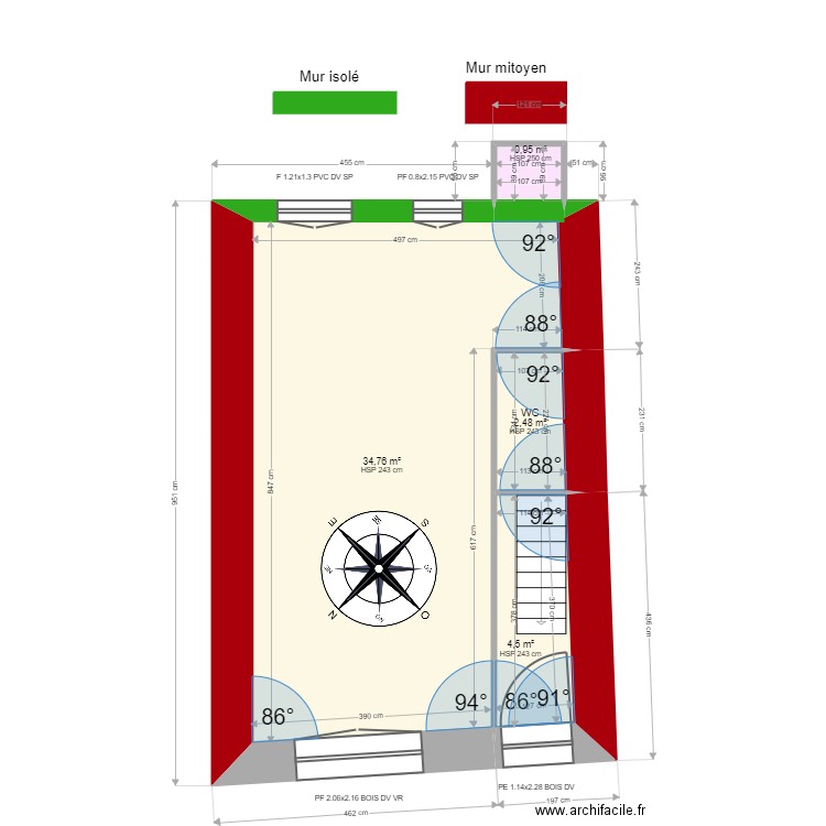 ML24009956  LABORDE. Plan de 9 pièces et 84 m2