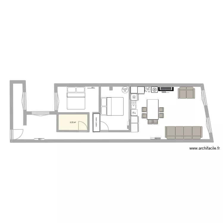 Appartement Bayonne bonnes mesures. Plan de 1 et 4 m² Appartement Bayonne bonnes mesures. Plan de 1 et 4 m²