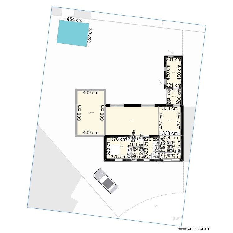 test avec cadastre. Plan de 0 pièce et 0 m2