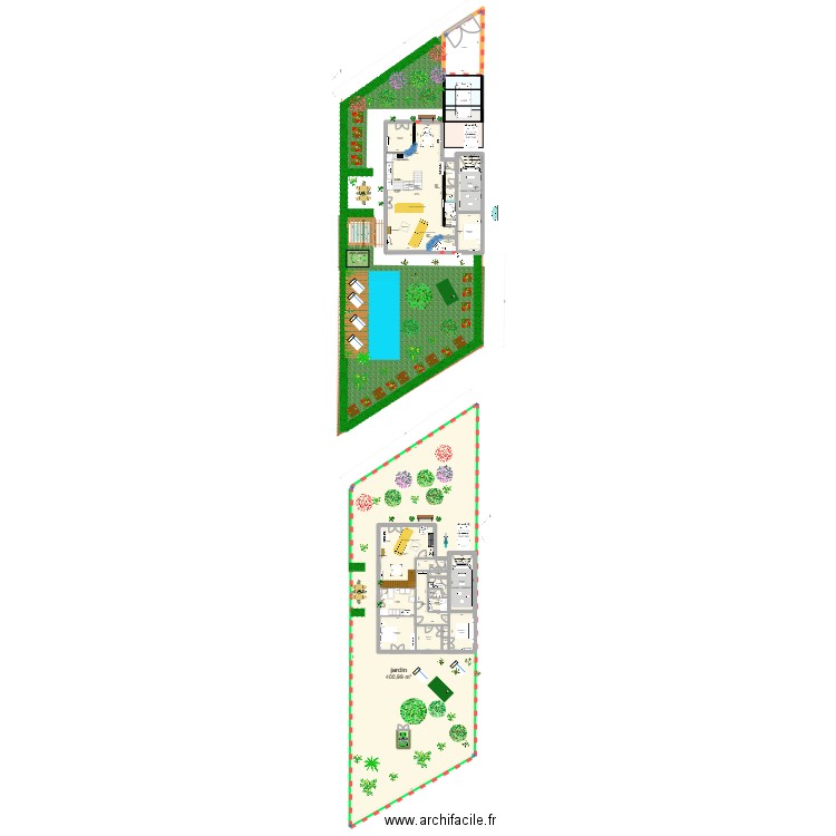 balneo et autre. Plan de 37 pièces et 921 m2