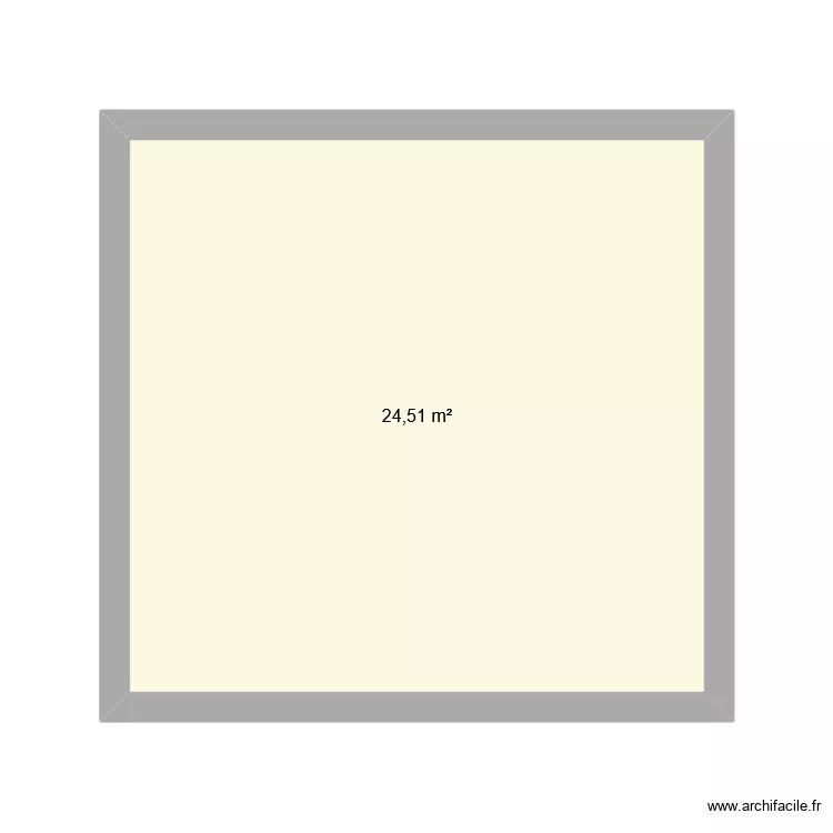 S&eacute;jour 2. Plan de 1  et 25 m²