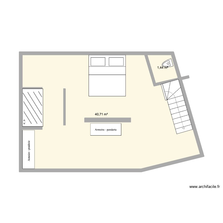 grenier. Plan de 0 pièce et 0 m2