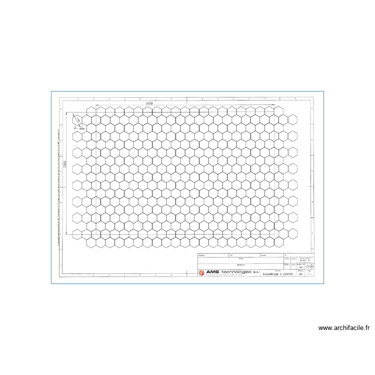 Calepinage sol SDB. Plan de 