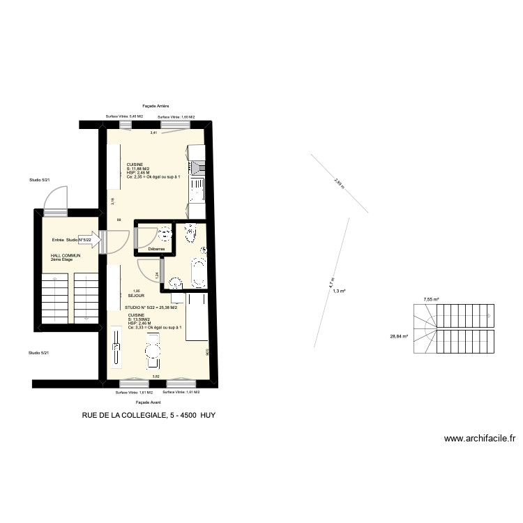 collegiale 5 bis. Plan de 0 pièce et 0 m2