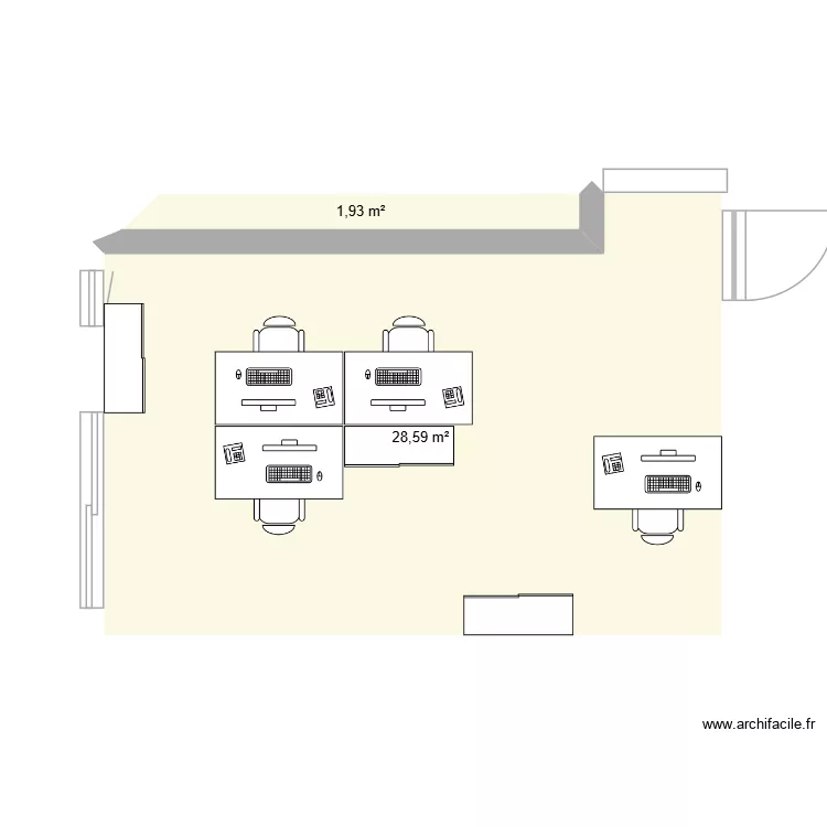 Bureau Animation 1. Plan de 2 et 31 m² Bureau Animation 1. Plan de 2 et 31 m²