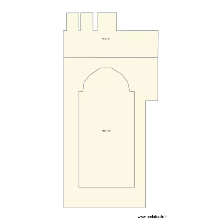 Pavie Llupia. Plan de 3 et 134 m² Pavie Llupia. Plan de 3 et 134 m²