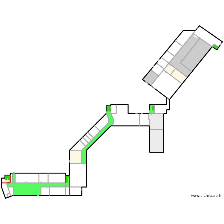 ARAT Sous-sol. Plan de 45 pièces et 2778 m2