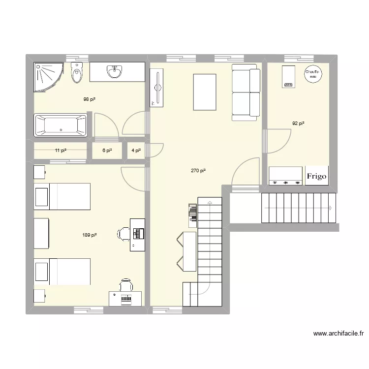 FG-46C. Plan de 7  et 62 m²