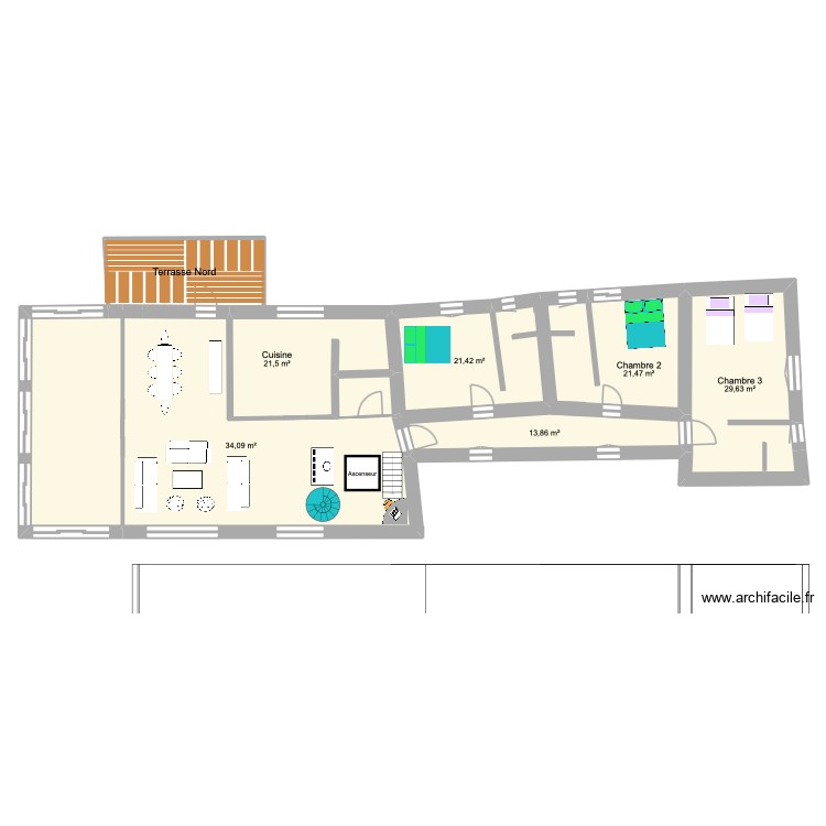 R&eacute;novation Moulin 1-2026. Plan de 0 pièce et 0 m2