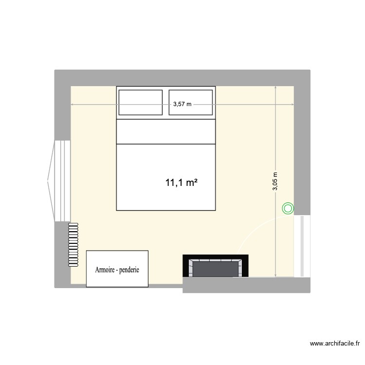 Chambre parentale. Plan de 0 pièce et 0 m2 Chambre parentale. Plan de 0 pièce et 0 m2
