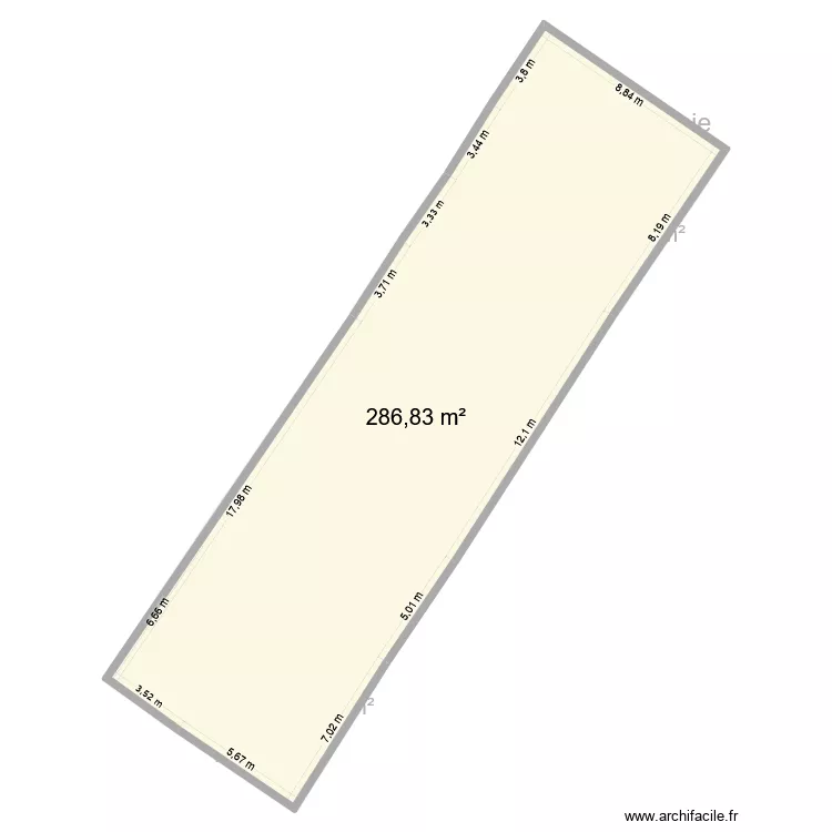 ecole de musique. Plan de 21  et 846 m²