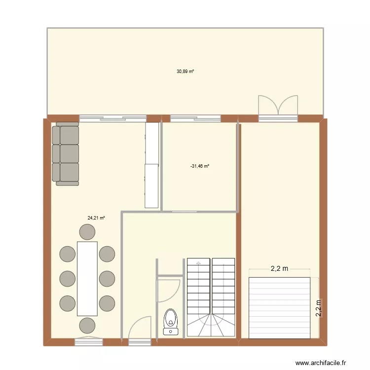 KENNEDY RC. Plan de 3 et 64 m² KENNEDY RC. Plan de 3 et 64 m²