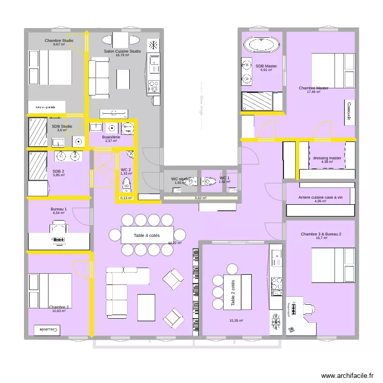 augagneur version studio . Plan de 