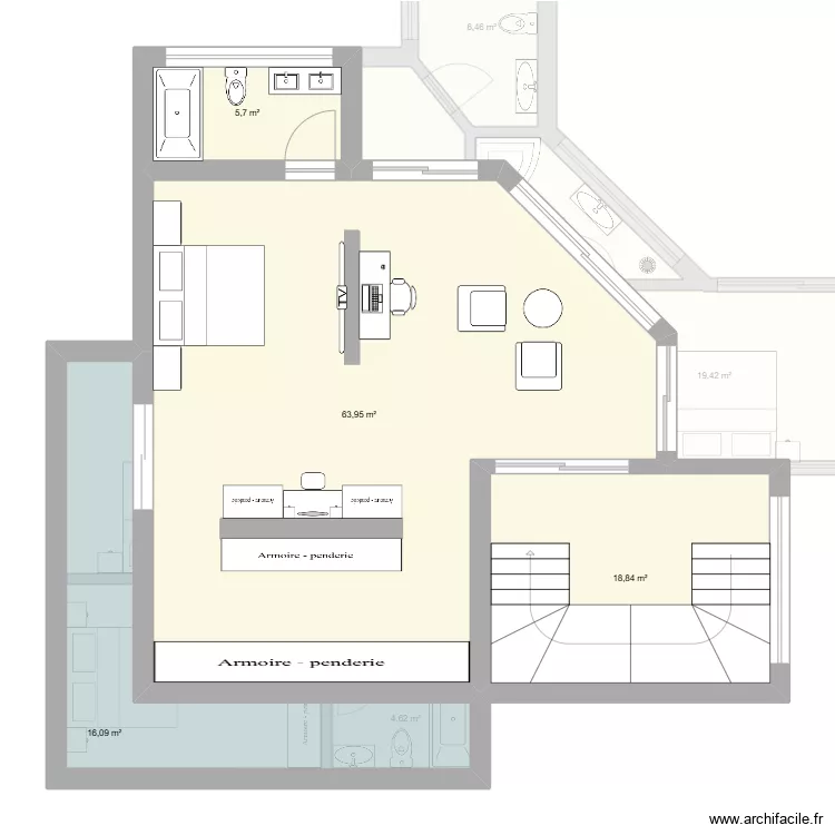 villa adona rez de chausser. Plan de 