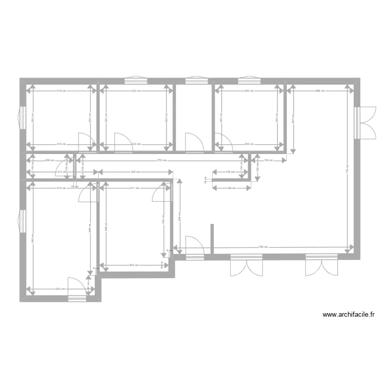 villette. Plan de 6  et 105 m²