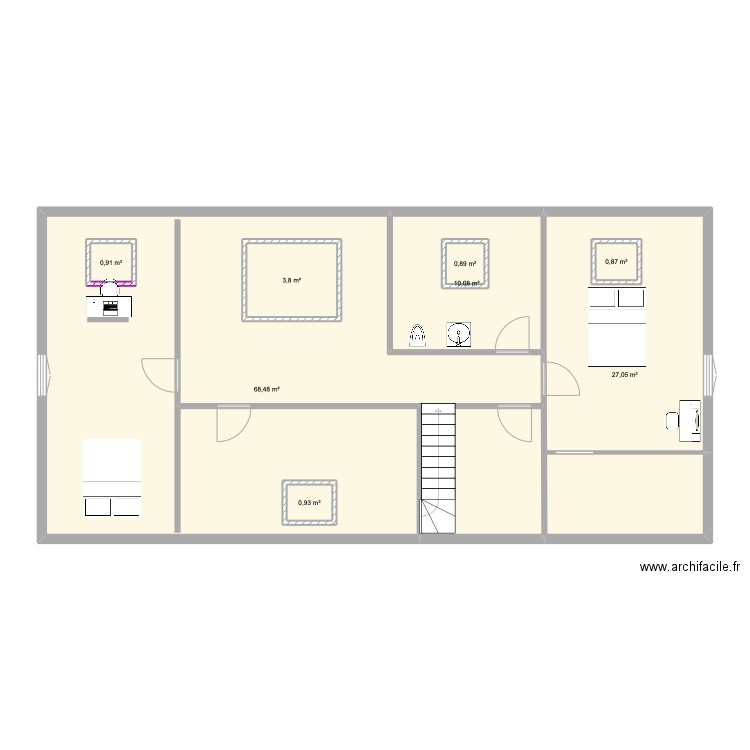 Etage. Plan de 0 pièce et 0 m2