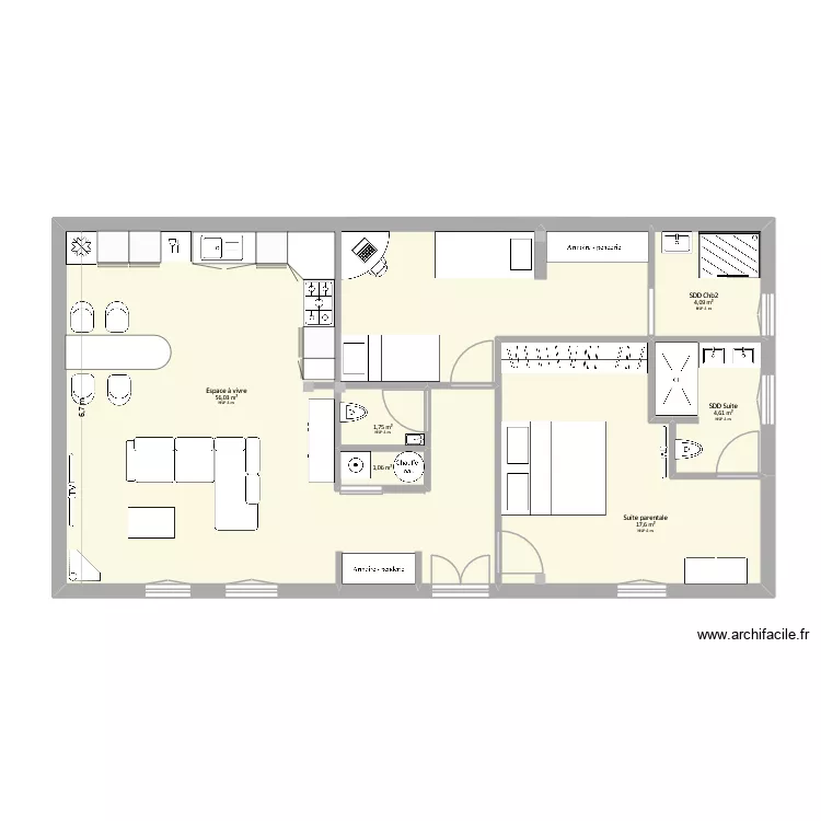 LEBBOS_Appt V2_D&eacute;tails. Plan de 6  et 85 m²