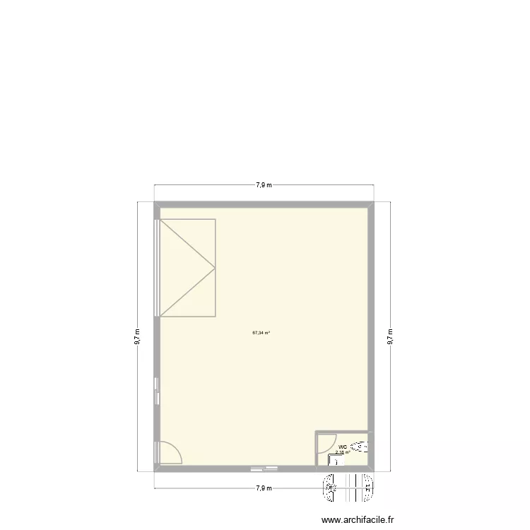 H/FF. Plan de 2 et 70 m² H/FF. Plan de 2 et 70 m²