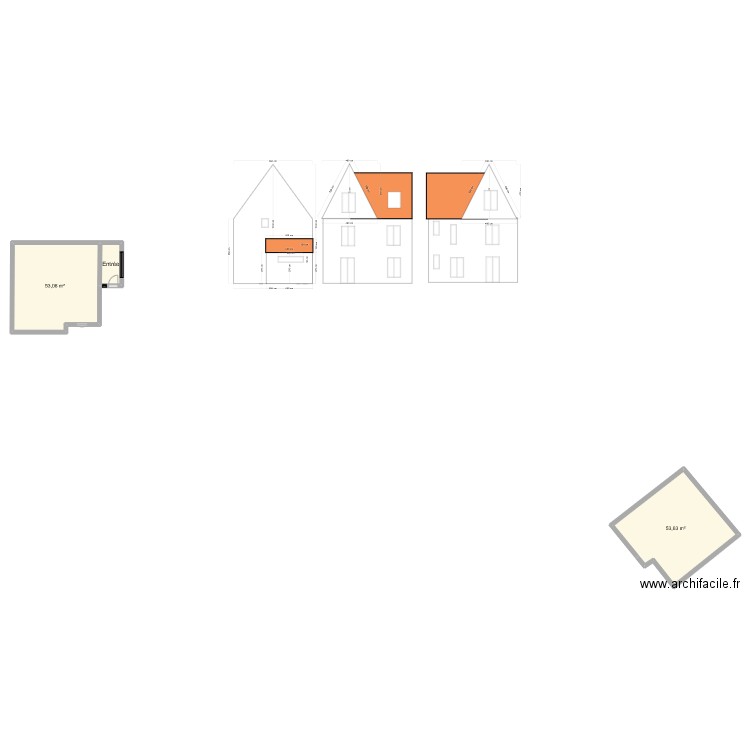 entree2. Plan de 3 pièces et 112 m2