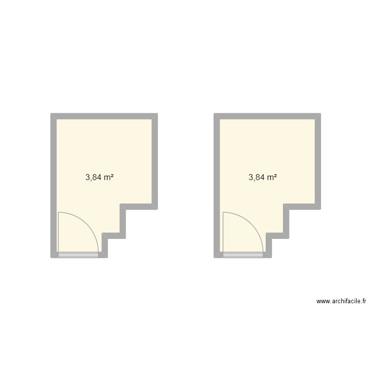 plan chemin des poulies chebli et novakik. Plan de 2 pièces et 8 m2