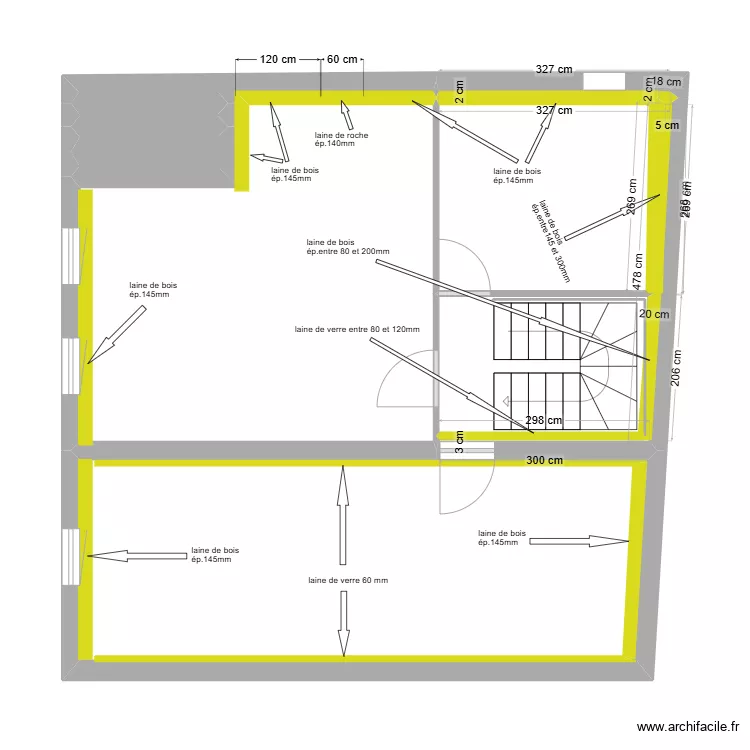 SCHMITT - R+1 - isolation. Plan de 