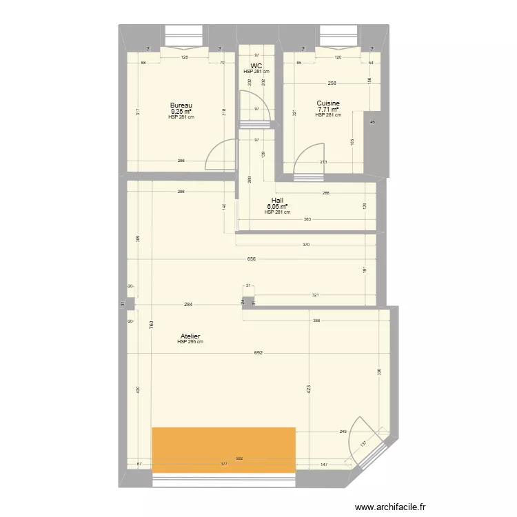 Ste-croix commercial projet 4. Plan de 5 et 70 m² Ste-croix commercial projet 4. Plan de 5 et 70 m²