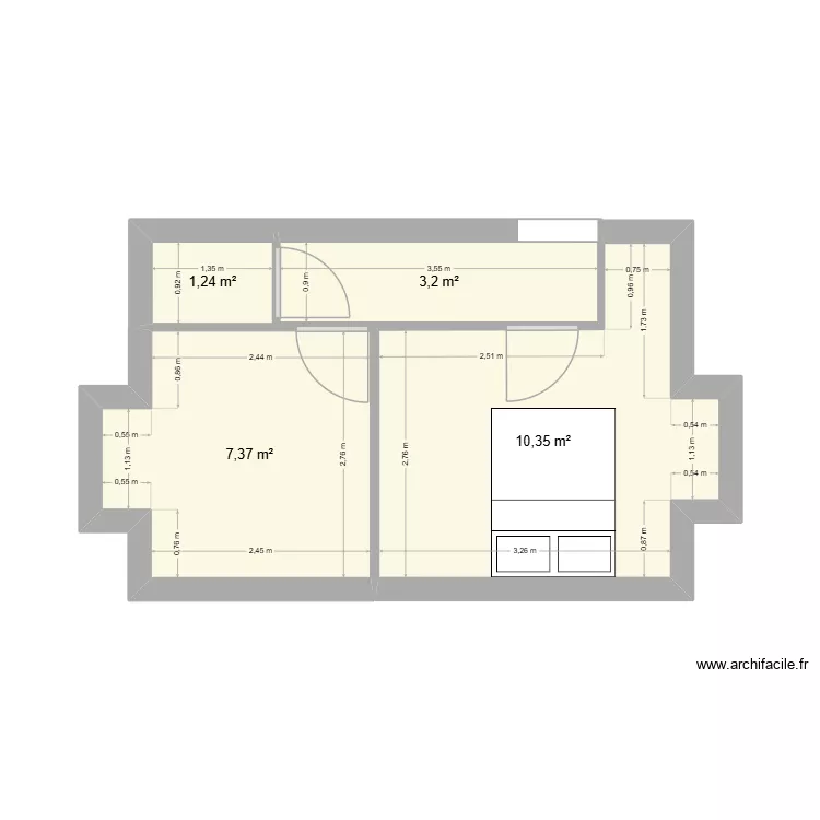 combles. Plan de 0 pièce et 0 m2