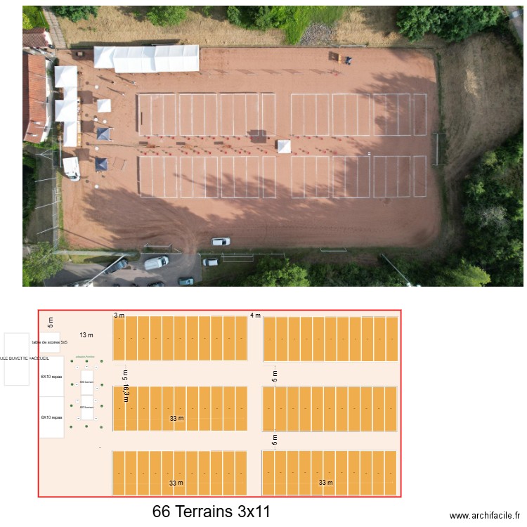 PROJET PLAN TOURNOI indiv  et triplettes. Plan de 0 pièce et 0 m2