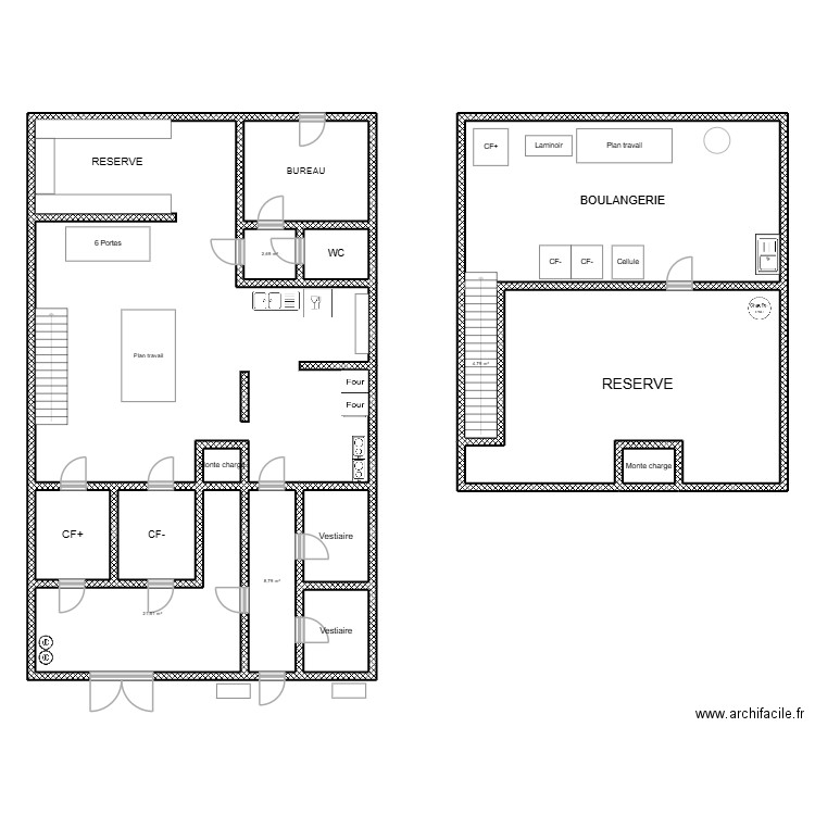 PATON LABO. Plan de 15 pièces et 284 m2