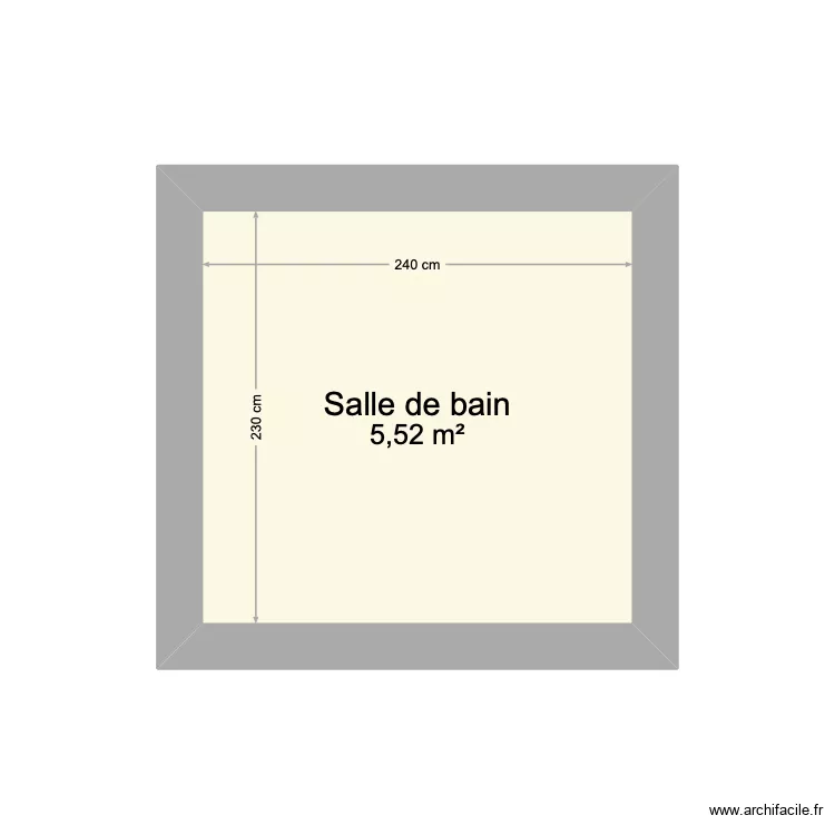 salle bain &eacute;tage. Plan de 