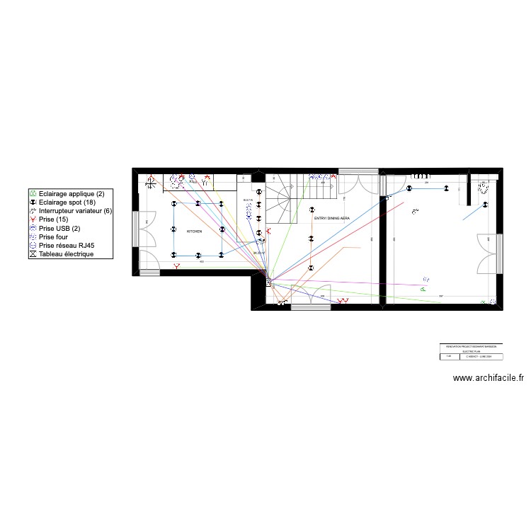 barbizon projet électrique rdv 8888. Plan de 0 pièce et 0 m2