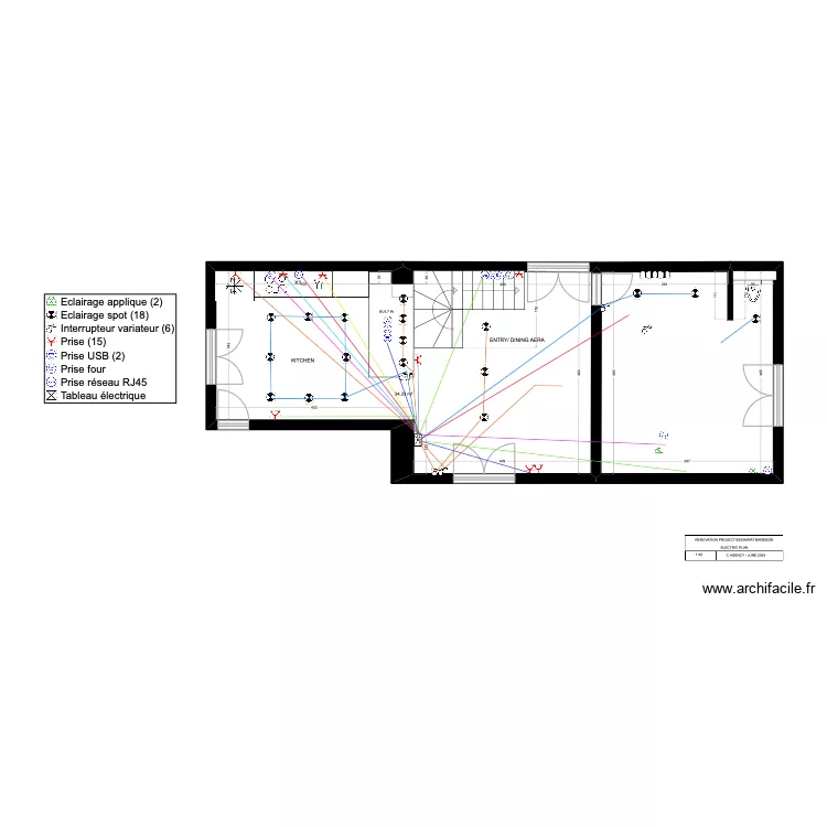 barbizon projet &eacute;lectrique rdv 8888. Plan de 