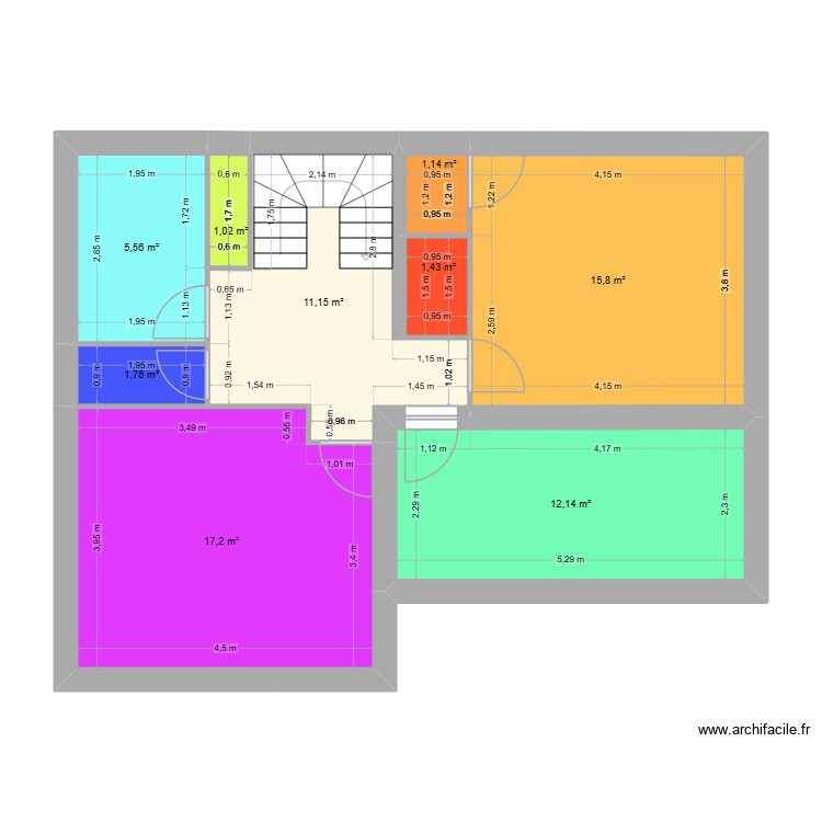 ETAGE V2. Plan de 0 pièce et 0 m2