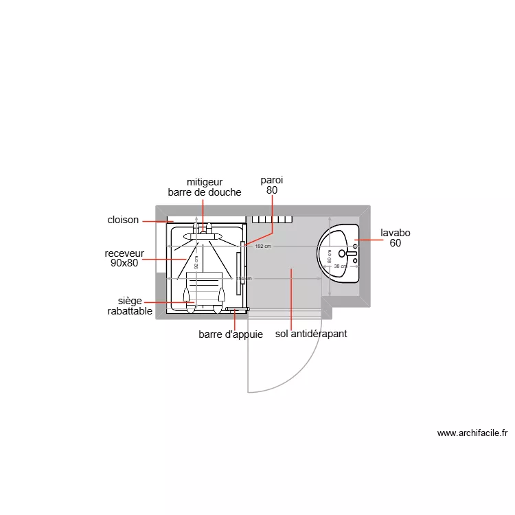 YUU. Plan de 1  et 2 m²